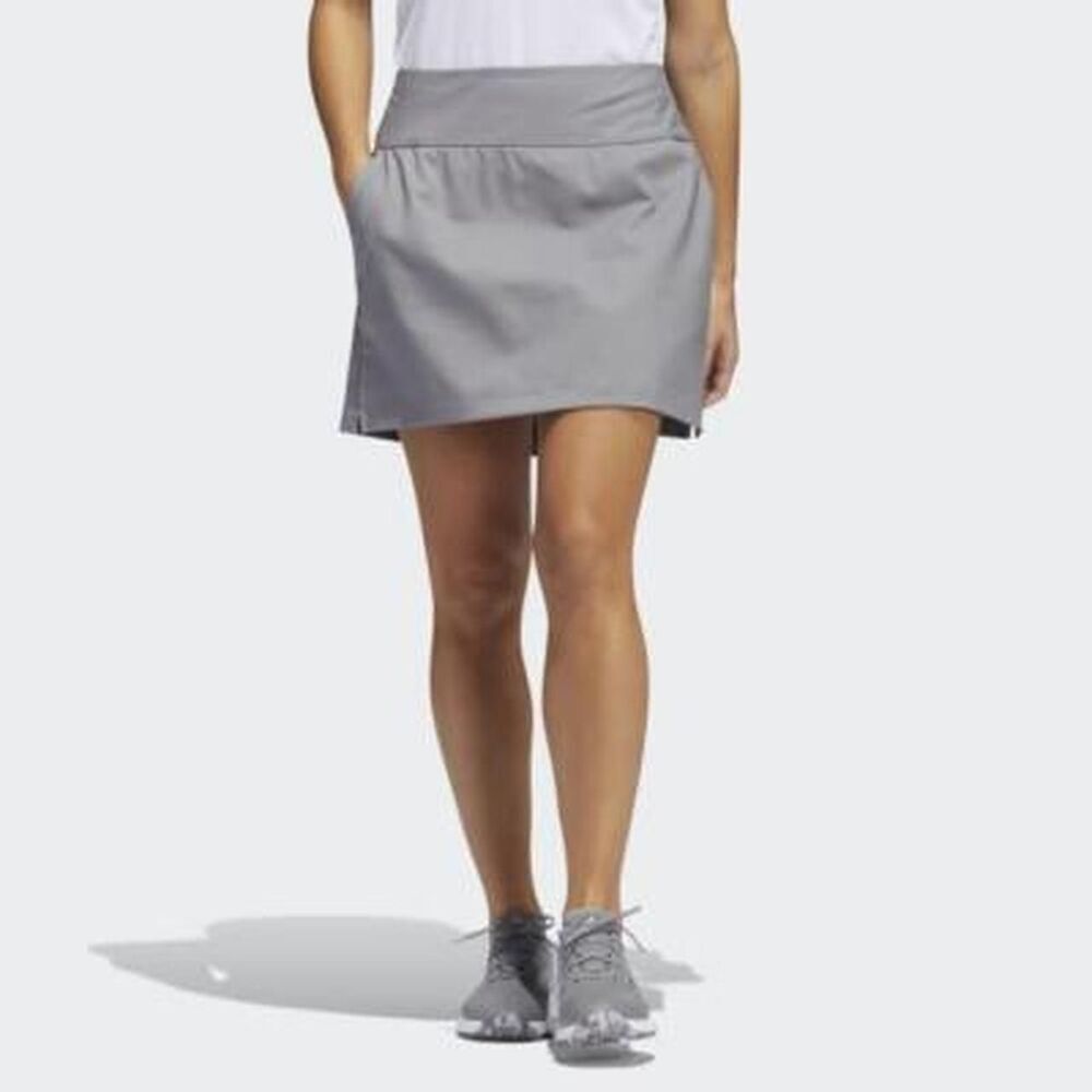 NWT adidas Golf Skort Gray Athletic Skirt Built-In Shorts Women’s XL Stretch